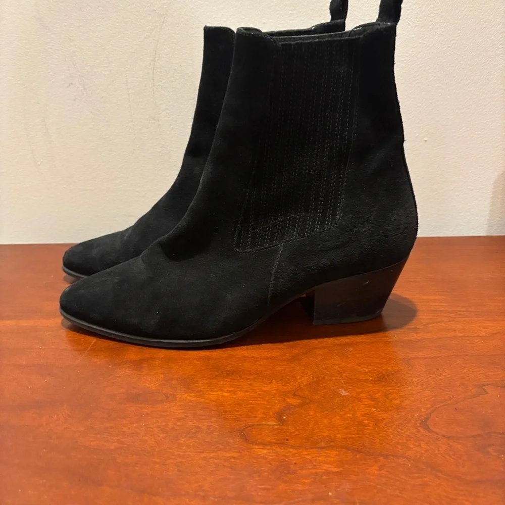 Sandro Women's Suede Ankle Boots in Black Size 39/8.5